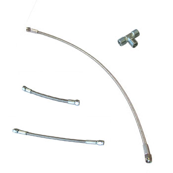 Brakes-Righetti Braided Pipe Kit - Senior