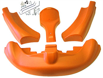 Freeline/Birel Orange Cik08 Full Body Kit