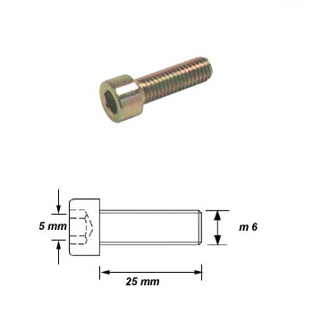 Crank,Gears Gear Cover Allen Screw M6x25